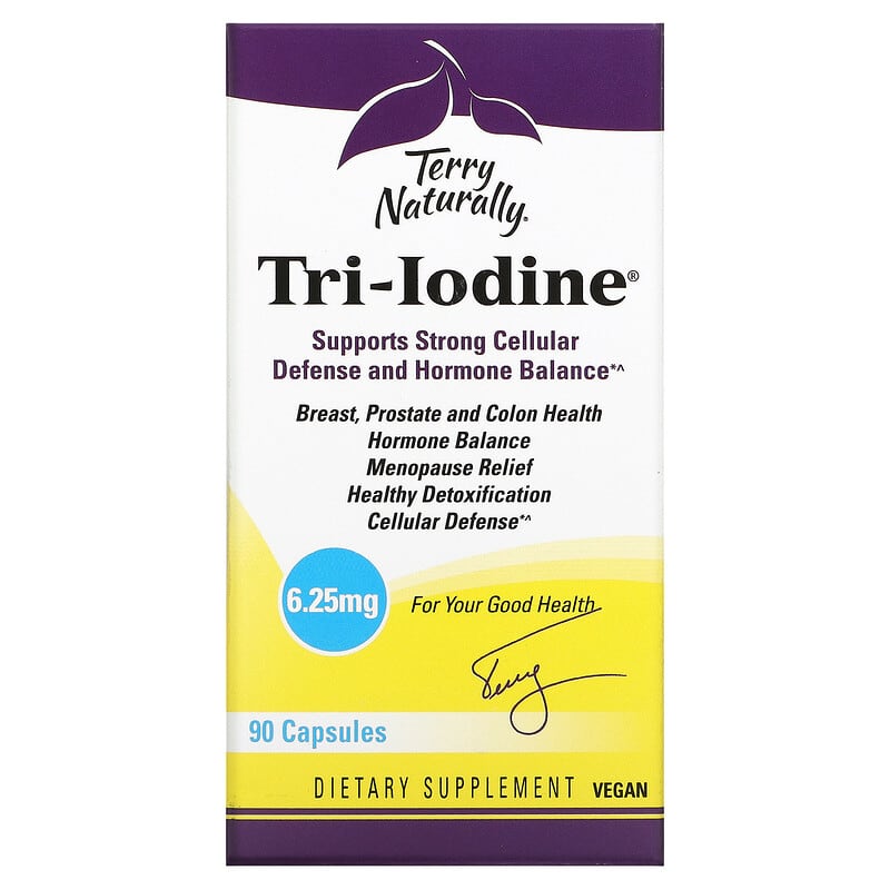 Terry Naturally Tri-Iodine 6.25 mg 90 viên 1 Terry Naturally Tri-Iodine 6.25 mg 90 Capsules 367703117900