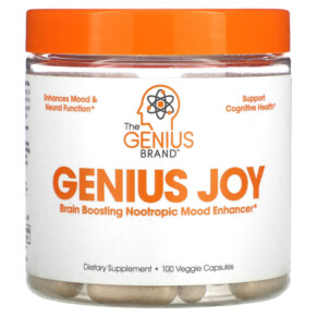 The Genius Brand Genius Joy 100 Veggie Capsules 868054000380