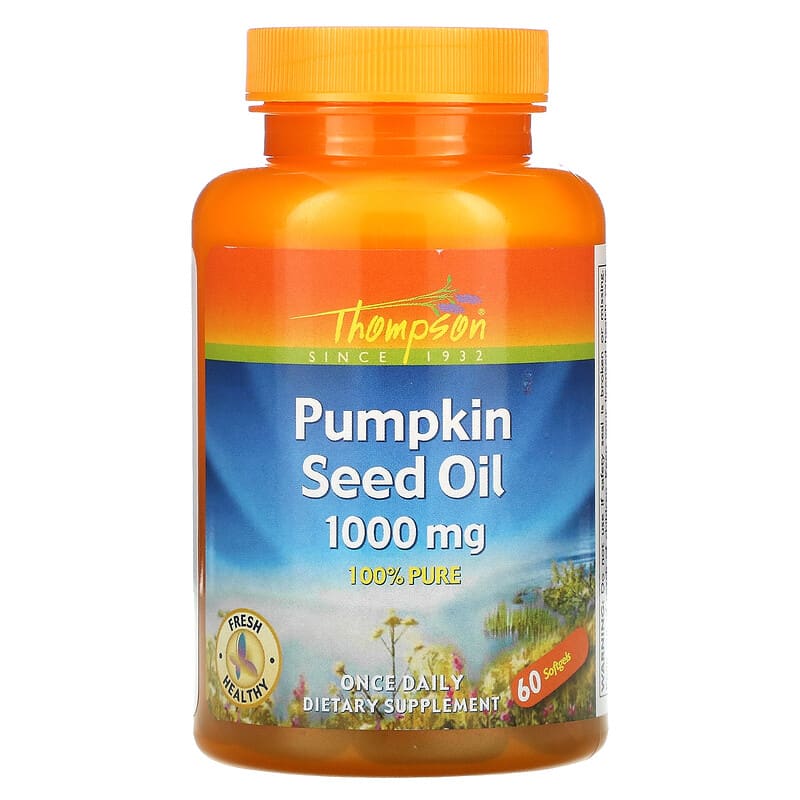 Thompson Pumpkin Seed Oil 1000 mg 60 Softgels 1 Thompson Pumpkin Seed Oil 1000 mg 60 Softgels 031315193231