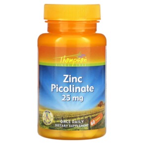 Thompson Zinc Picolinate 25 mg 60 Tablets 031315191053
