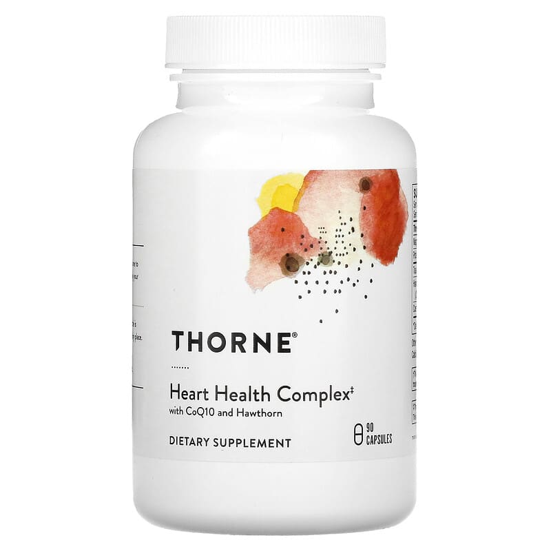 Thorne Heart Health Complex with CoQ10 and Hawthorn 90 Capsules 1 Thorne Heart Health Complex with CoQ10 and Hawthorn 90 Capsules 693749713029