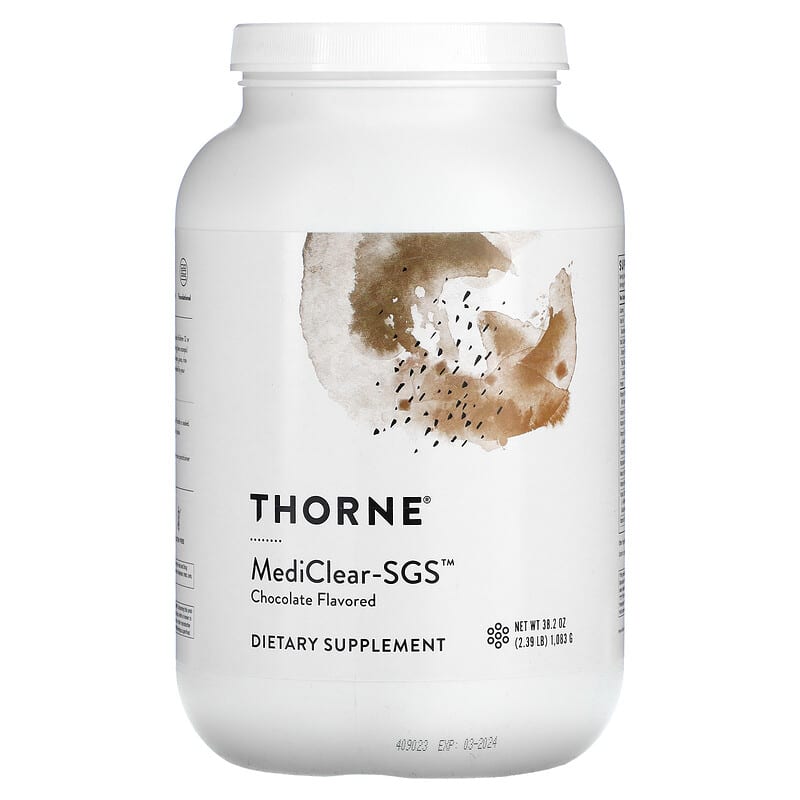 Thorne MediClear-SGS Chocolate 38.2 oz (1.082 g) 1 Thorne MediClear-SGS Chocolate 38.2 oz (1.082 g) 693749012559