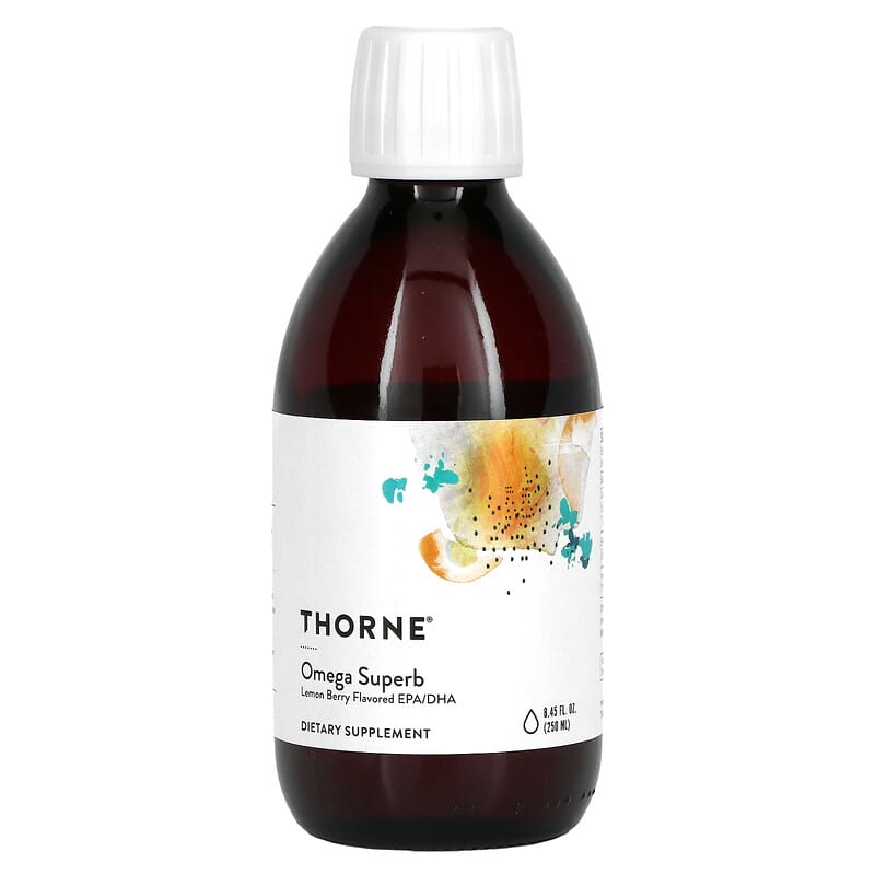 Thorne Research Omega Superb Lemon Berry Flavored 8.45 oz (250 ml) 1 Thorne Omega Superb Lemon Berry 8.45 fl oz (250 ml) 693749004288