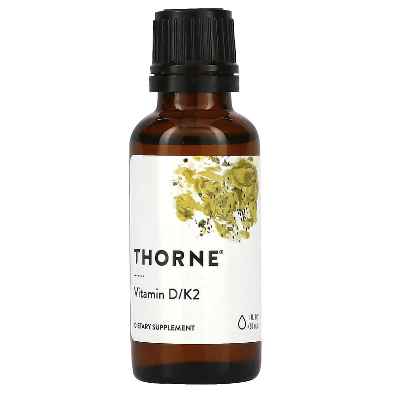 Thorne Research Vitamin D/K2 1 oz (30 ml) 1 Thorne Vitamin D/K2 1 fl oz (30 ml) 693749500018