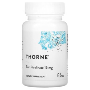 Thorne Zinc Picolinate 15 mg 60 Capsules 693749210023