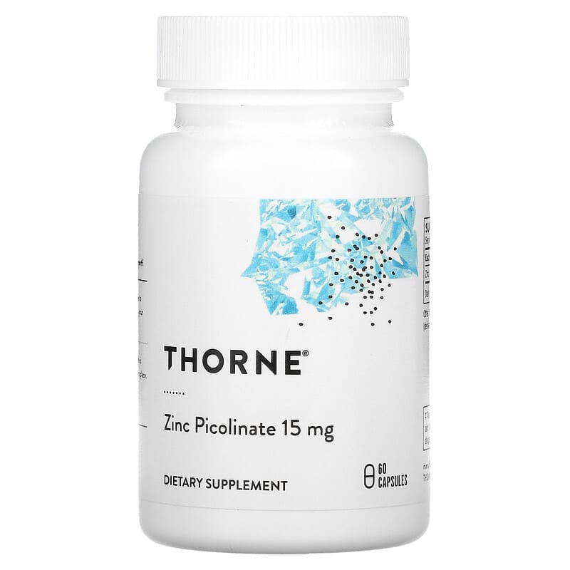 Thorne Research Zinc Picolinate 15 mg 60 viên 1 Thorne Zinc Picolinate 15 mg 60 Capsules 693749210023