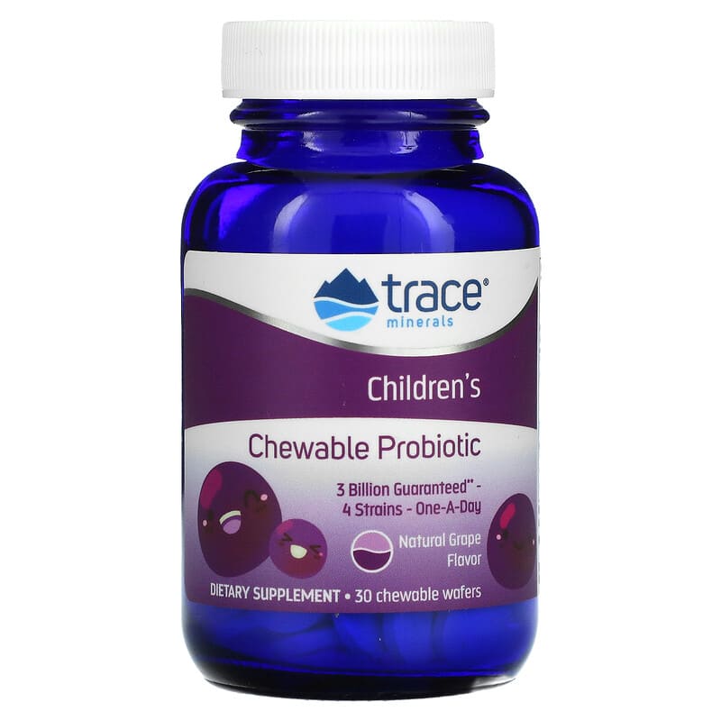 Trace Minerals ® Children's Chewable Probiotic Concord Grape 30 Chewables 1 Trace Minerals ® Children's Chewable Probiotic Concord Grape 30 Chewables 878941003271