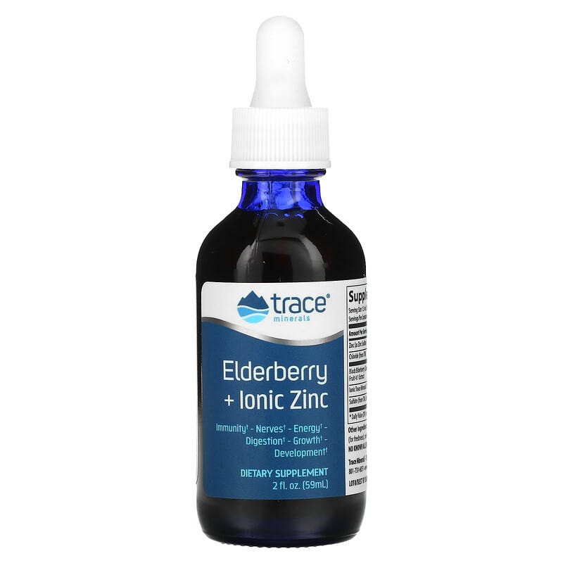 Trace Minerals ® Elderberry + Ionic Zinc 2 fl oz (59 ml) 1 Trace Minerals ® Elderberry + Ionic Zinc 2 fl oz (59 ml) 878941005695