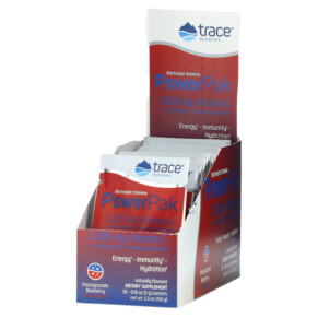 Trace Minerals ® Electrolyte Stamina PowerPak Pomegranate Blueberry 30 Packets 0.18 oz (5 g) Each 878941003479