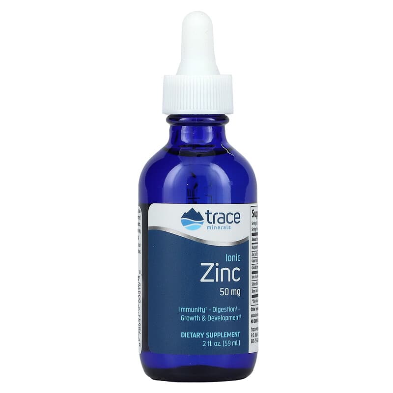 Trace Minerals Research Ionic Zinc 50 mg 2 oz (59 ml) 1 Trace Minerals ® Ionic Zinc 50 mg 2 fl oz (59 ml) 878941000195