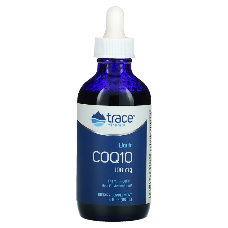 Trace Minerals Research Liquid CoQ10 Tangerine Flavor 100 mg 4 oz (118 ml) 1 Trace Minerals ® Liquid CoQ10 Tangerine 100 mg 4 fl oz (118 ml) 878941003165