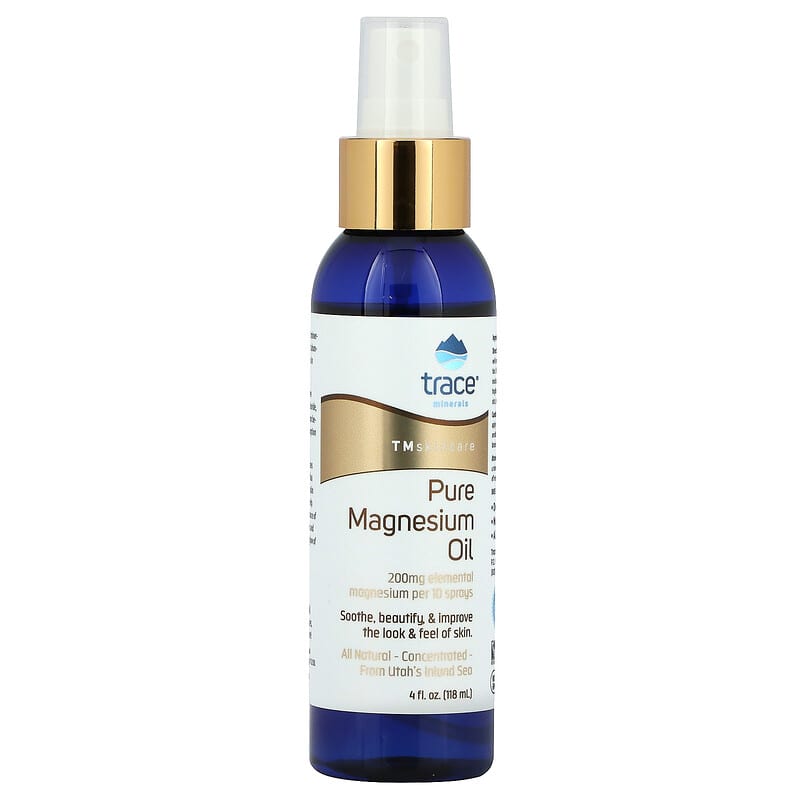 Trace Minerals Research Pure Magnesium Oil 4 oz (118 ml) 1 Trace Minerals ® TM Skincare Pure Magnesium Oil 4 fl oz (118 ml) 878941004667