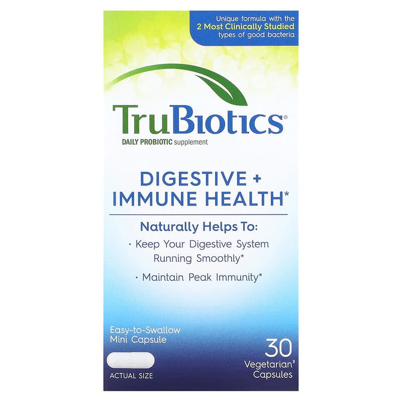 TruBiotics Digestive + Immune Health 30 Vegetarian Capsules 1 TruBiotics Digestive + Immune Health 30 Vegetarian Capsules 852870004172