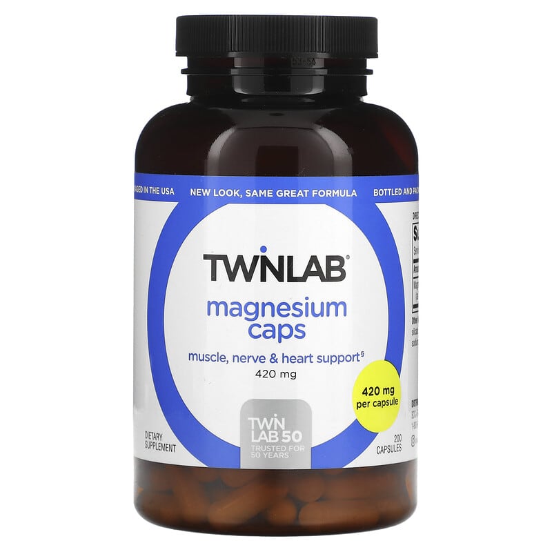 Twinlab Magnesium Caps 420 mg 200 Capsules 1 Twinlab Magnesium Caps 420 mg 200 Capsules 027434010238