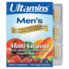 Ultamins Ultamins Men's Multi-Vitamin with CoQ10 Mushrooms Enzymes Veggies & Berries 60 Veggie Capsules 898220012701
