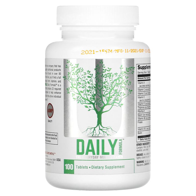 Universal Nutrition Daily Formula The Everyday Multi-Vitamin 100 viên 1 Universal Nutrition Daily Formula The Everyday Multi-Vitamin 100 Tablets 039442047106