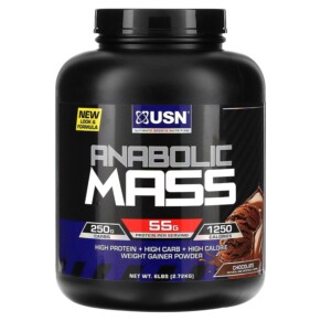 USN Anabolic Mass Chocolate 6 lbs (2.72 kg) 6009544944645