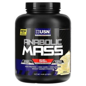 USN Anabolic Mass Vanilla 6 lbs (2.72 kg) 6009544944669