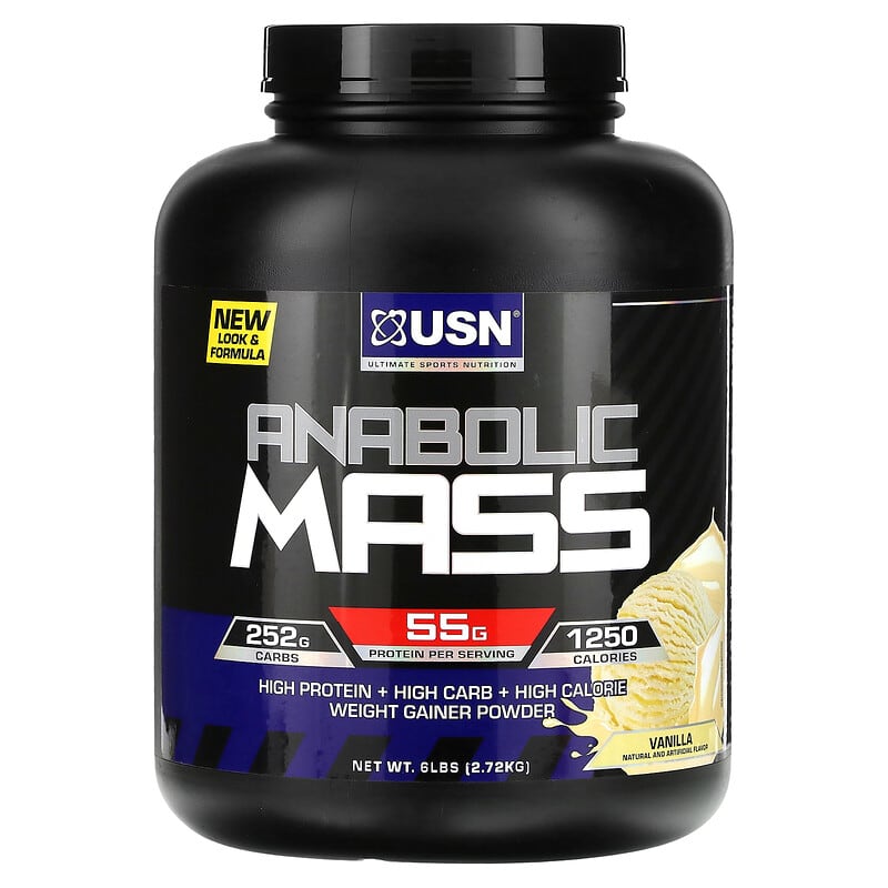 USN Anabolic Mass Vanilla 6 lbs (2.72 kg) 1 USN Anabolic Mass Vanilla 6 lbs (2.72 kg) 6009544944669