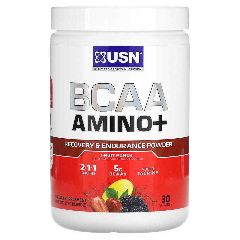 USN BCAA Amino+ Recovery & Endurance Powder Fruit Punch 9.63 oz (273 g) 1 USN BCAA Amino+ Recovery & Endurance Powder Fruit Punch 9.63 oz (273 g) 6009544945093