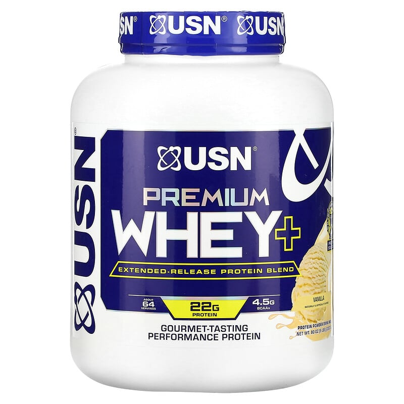 USN Premium Whey+ Vanilla 5 lbs (2.267 g) 1 USN Premium Whey+ Vanilla 5 lbs (2.267 g) 6009544944744