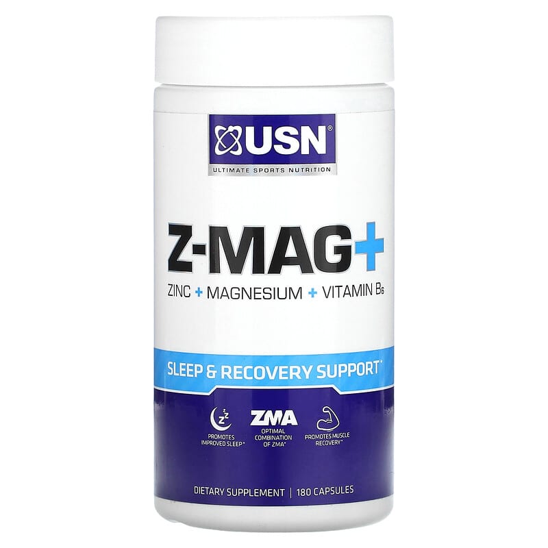 USN Z-Mag + Zinc Magnesium Vitamin B6 180 Capsules 1 USN Z-Mag + Zinc Magnesium Vitamin B6 180 Capsules 6009544905943