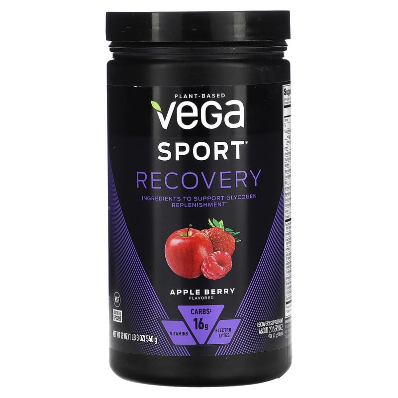 Vega Sport Plant-Based Recovery Apple Berry 19 oz (540 g) 1 Vega Sport Plant-Based Recovery Apple Berry 19 oz (540 g) 838766009018
