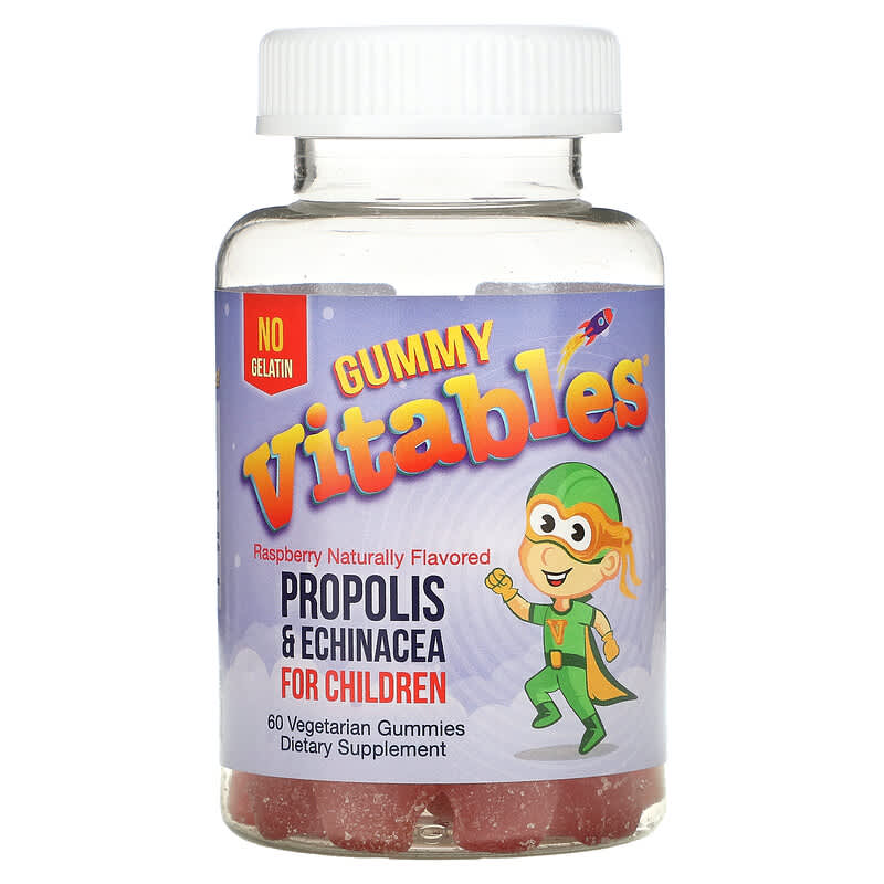Vitables Gummy Propolis & Echinacea for Children Free Gelatin Raspberry 60 Vegetarian Gummies 1 Vitables Gummy Propolis & Echinacea for Children Free Gelatin Raspberry 60 Vegetarian Gummies 898220014392
