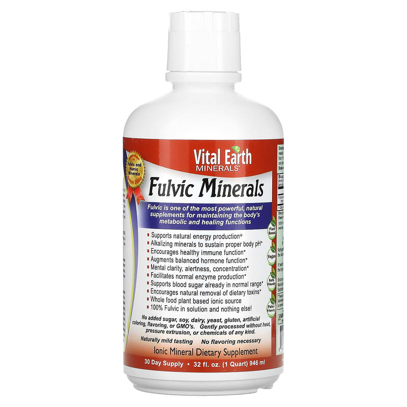 Vital Earth Minerals Fulvic Minerals 32 oz (946 ml) 1 Vital Earth Minerals Fulvic Minerals 32 fl oz (946 ml) 855748000016