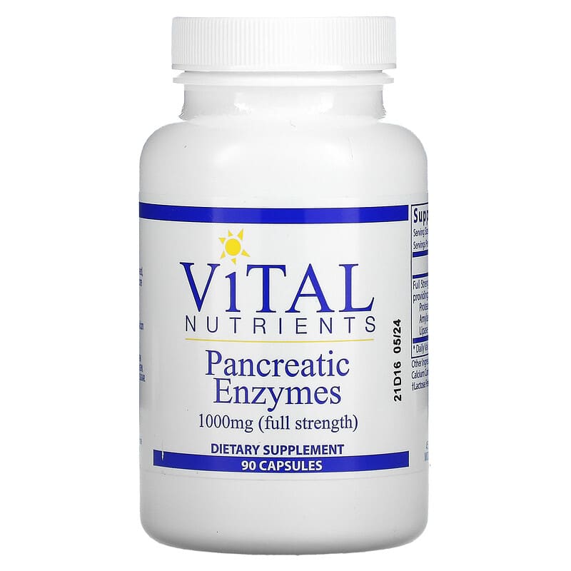 Vital Nutrients Pancreatic Enzymes 500 mg 90 Capsules 1 Vital Nutrients Pancreatic Enzymes 500 mg 90 Capsules 693465417119