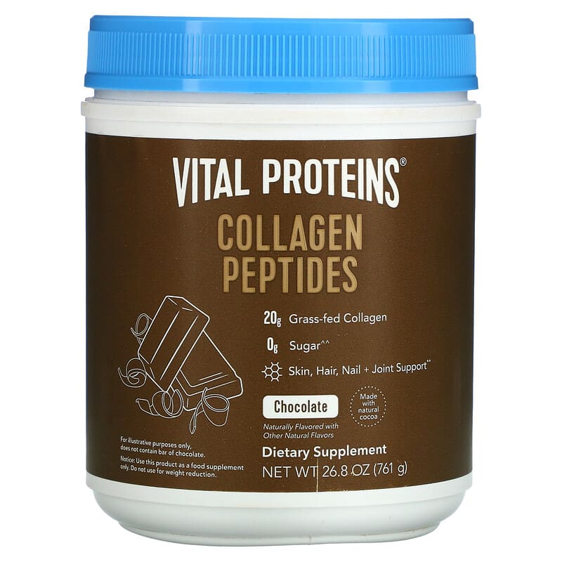 Vital Proteins Collagen Peptides Chocolate 26.8 oz (761 g) 1 Vital Proteins Collagen Peptides Chocolate 26.8 oz (761 g) 850026494471
