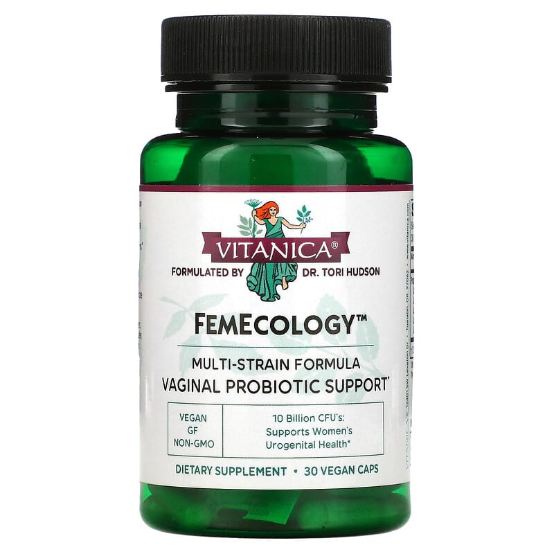Vitanica FemEcology Vaginal Probiotic Support 10 Billion CFU 30 Vegan Caps 1 Vitanica FemEcology Vaginal Probiotic Support 10 Billion CFU 30 Vegan Caps 708118023156