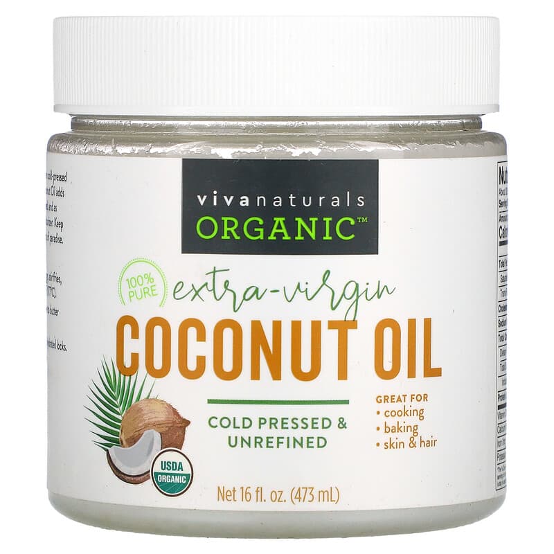 Viva Naturals Organic Extra-Virgin Coconut Oil 16 fl oz (473 ml) 1 Viva Naturals Organic Extra-Virgin Coconut Oil 16 fl oz (473 ml) 632930605811
