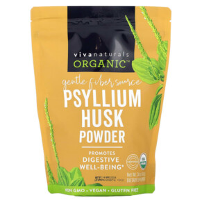 Viva Naturals Organic Psyllium Husk Powder 24 oz (680 g) 701722747876