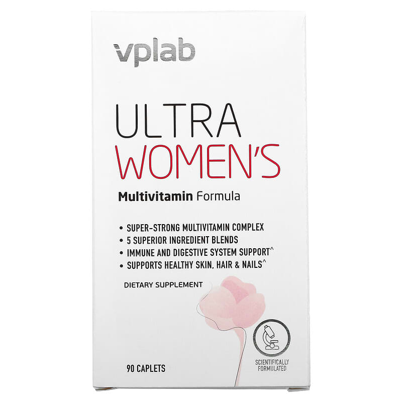 Vplab Ultra Women's Multivitamin Formula 90 Caplets 1 Vplab Ultra Women’s Multivitamin Formula 90 Caplets 860003541319