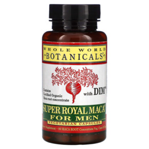 Whole World Botanicals Super Royal Maca For Men 500 mg 90 Vegetarian Capsules 691195001073