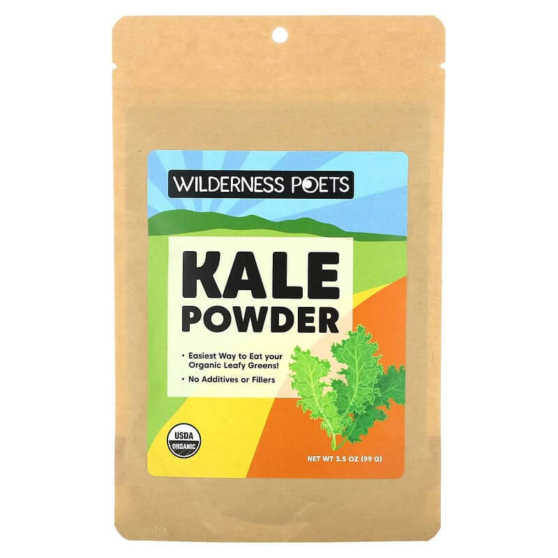 Wilderness Poets Kale Powder 3.5 oz (99 g) 1 Wilderness Poets LLC Kale Powder 3.5 oz (99 g) 855434006704