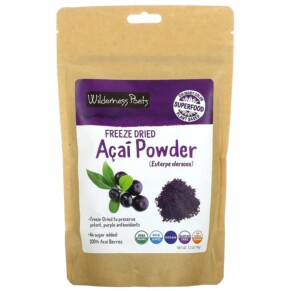 Wilderness Poets LLC Organic Freeze Dried Acai Powder 3.5 oz (99 g) 850028415054