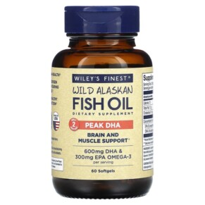 Wiley's Finest Wild Alaskan Fish Oil 60 Softgels 857188004524