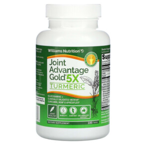 Williams Nutrition Joint Advantage Gold 5X Turmeric 180 Tablets 678829241760