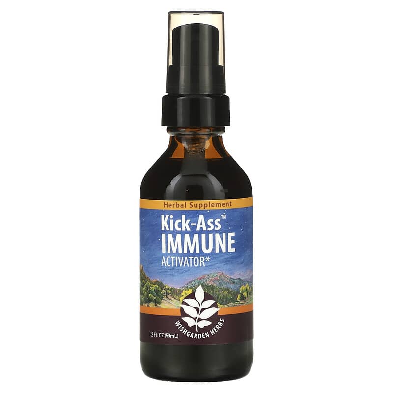 WishGarden Herbs Kick-Ass Immune Activator 2 fl oz (59 ml) 1 WishGarden Herbs Kick-Ass Immune Activator 2 fl oz (59 ml) 656490190723