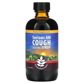 WishGarden Herbs Serious AM Cough Soothing Syrup 4 fl oz (120 ml) 656490049748