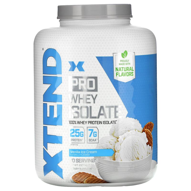 Xtend Pro Whey Isolate Vanilla Ice Cream 5 lb (2.27 kg) 1 Xtend Pro Whey Isolate Vanilla Ice Cream 5 lb (2.27 kg) 842595110944