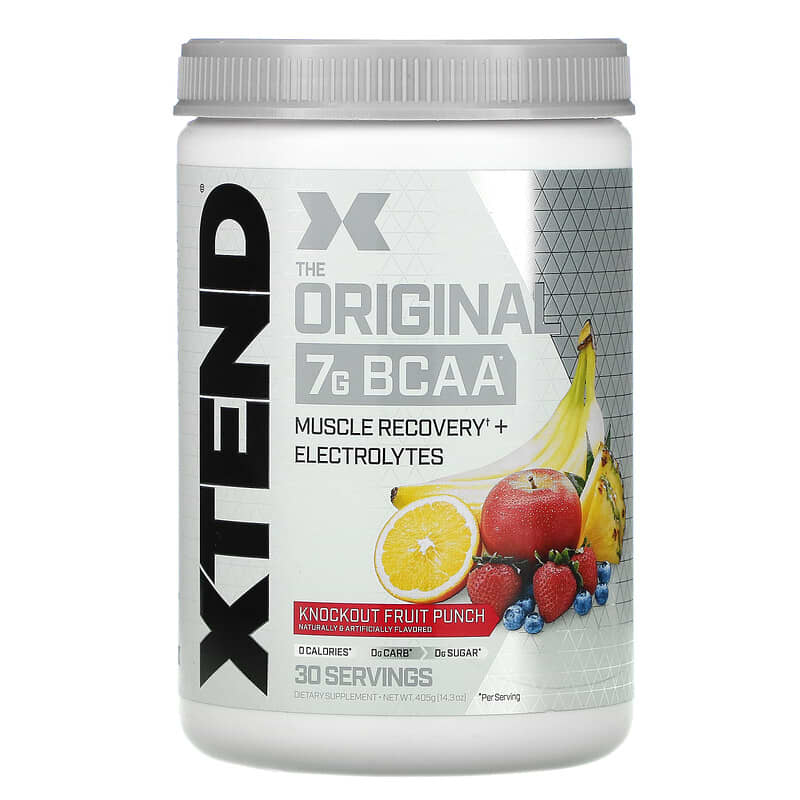 Xtend The Original 7G BCAA Knockout Fruit Punch 14.3 oz (405 g) 1 Xtend The Original 7G BCAA Knockout Fruit Punch 14.3 oz (405 g) 812135020286