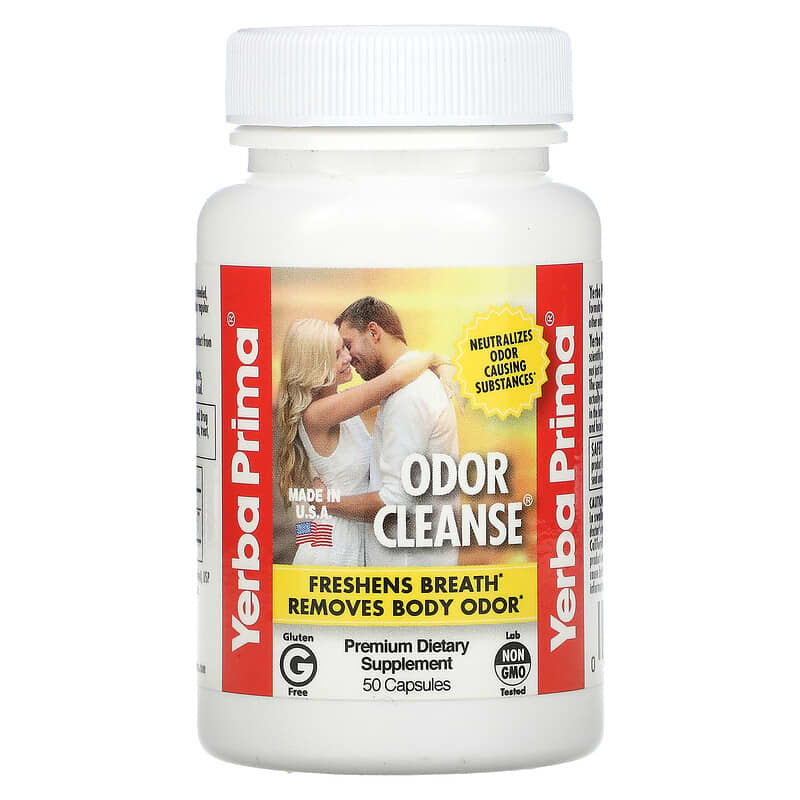 Yerba Prima Odor Cleanse 50 viên 1 Yerba Prima Odor Cleanse 50 Capsules 046352004525
