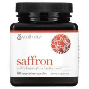Youtheory Saffron 60 Vegetarian Capsules 850502007133