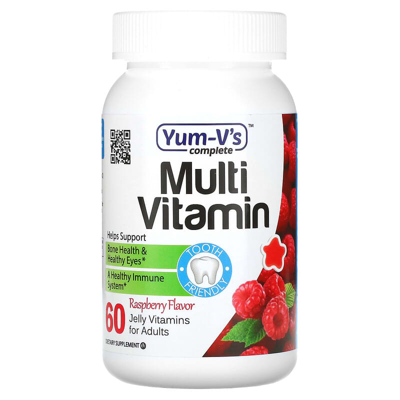 YumV's Multi Vitamin for Adults Raspberry Flavor 60 Jelly Vitamins 1 Yum-Vs Multi Vitamin for Adults Raspberry 60 Jelly Vitamins 899105001766