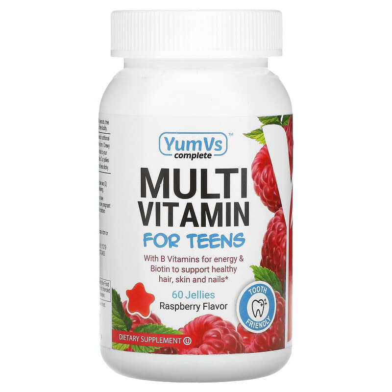 Yum-Vs Multi Vitamin for Teens Raspberry 60 Jellies 1 Yum-Vs Multi Vitamin for Teens Raspberry 60 Jellies 899105001889