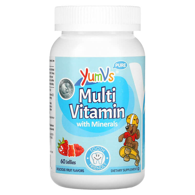 Yum-Vs Multi Vitamin with Minerals Delicious Fruit 60 Jellies 1 Yum-Vs Multi Vitamin with Minerals Delicious Fruit 60 Jellies 899105001094