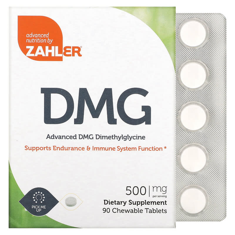 Zahler Advanced DMG Dimethylglycine 500 mg 90 Chewable Tablets 1 Zahler Advanced DMG Dimethylglycine 500 mg 90 Chewable Tablets 848998080938